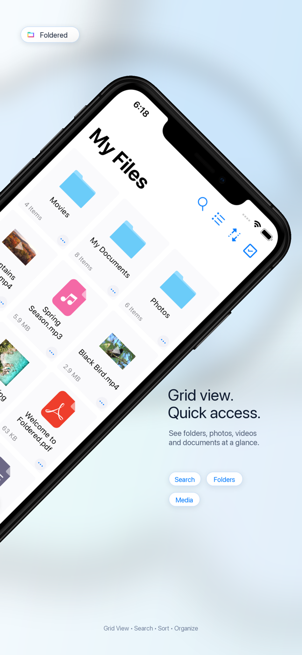 Foldered screenshot