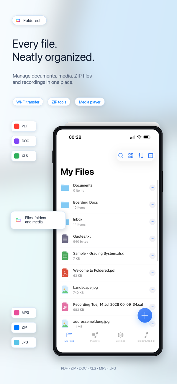 Foldered app screen 3