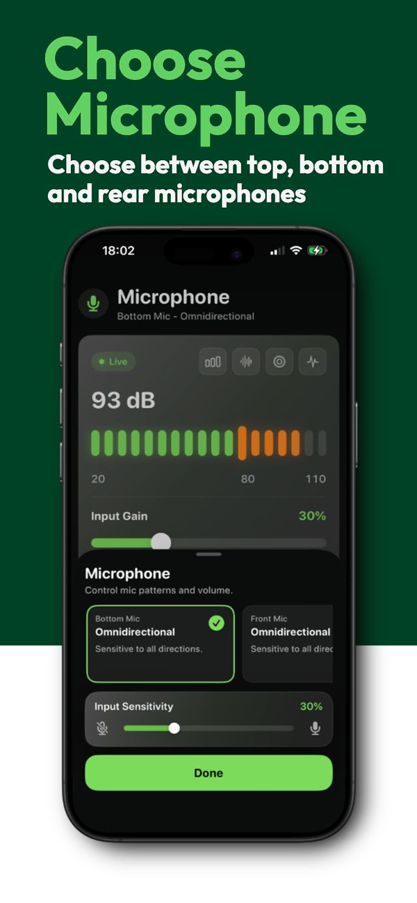 Live Mic app screen 3